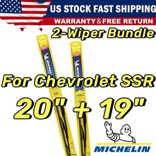 Wipers 2 Pk Premium Michelin Wiper Blades fit 2003-2006 Chevrolet SSR 19200/190 picture