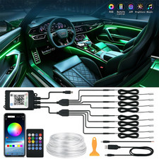 10M RGB 8 LED Car Interior Strip Light Atmosphere Neon Lamp Ambient Lighting Kit picture