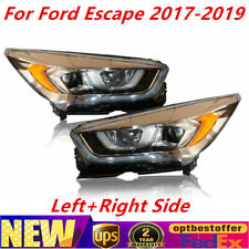 For 2017-2019 Ford Escape Full LED Projector Headlights LH & RH w/DRL picture