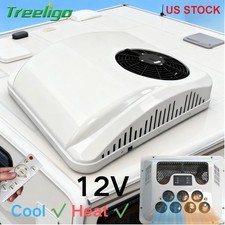 Treeligo 12V Rooftop Air Conditioner Cool&Heat AC Unit AC Kit Fits RV Truck Bus picture