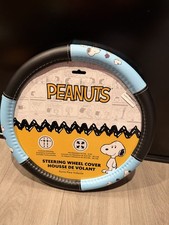 New Snoopy Dog House Car Accessory Steering Wheel Cover 14.5-15.5 Air Freshener picture