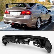 Fits 06-11 Honda Civic Sedan 4Dr Mugen RR Rear Bumper Lip & 3RD LED Brake Lamp picture