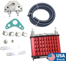 Red Oil Cooler Radiator Kit T6061 Aluminum For 125cc 140cc 150cc Pit Bike ATV picture