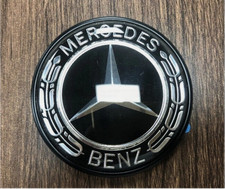 Front Hood Emblem Classic Flat Laurel Wreath decal Sticker Fits Mercedes Benz⭐ picture