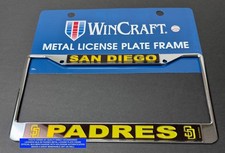 AUTHENTIC SAN DIEGO PADRES Metal License Plate Frame Auto Tag Car Truck SUV picture