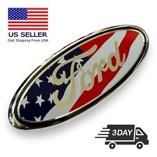 9 Inch Flag Emblem USA American Grill Oval For Ford F150 FRONT GRILLE / TAILGATE picture