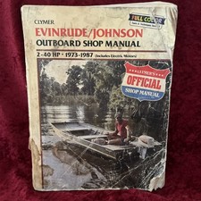 73- 1987 Evinrude/Johnson 2-40 HP Outboard & Electric Clymer Shop Manual B732 picture