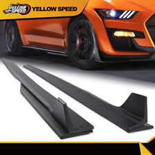 Side Skirt Extension Splitter W/ Winglet Fit For 2015-2022 Ford Mustang GT500 picture
