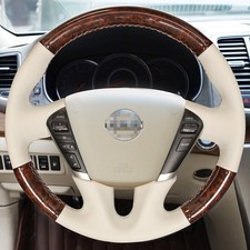 For Nissan Teana Murano Custom Hand Stitched Leather Car Steering Wheel Cover picture