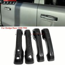 4PC Real Carbon Side Door Handle Cover For Dodge Ram 1500 TRX Off-Road 2019-2024 picture
