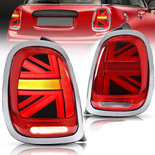 VLAND Red Full LED Tail Lights For Mini Cooper F55 F56 F57 2014-2022 Rear Lamps picture