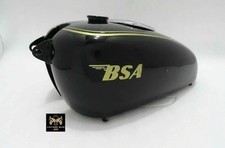BSA M20/21 DLX M22 M23/24 BLACK PAINTED GOLDEN LINING PETROL TANK/COMPATIBLE FOR picture