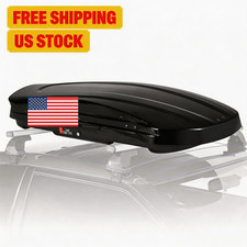 17 Cu Ft Car Cargo Carrier Vehicle Roof Mount Luggage Storage Box W/Key 500L Top picture