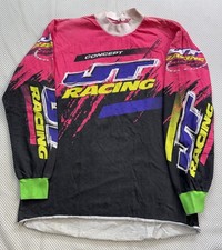 Vintage JT Racing Motocross Dirtbike Concept Sports Jersey Long Sleeve L picture