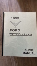 1959 Ford Thunderbird Shop Manual picture