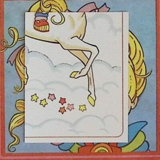 RAINBOW BRITE QUEEN RAINBOW BLONDE IRIDELLA RAINBOW PANINI STICKER N 55 picture
