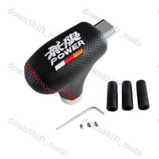 Mugen Power Universal Black Leather Automatic Transmission Shift Knob For Honda picture