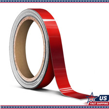 Candy Red Metallic Air-Release Adhesive Vinyl Pinstripe Tape, Ultra Gloss picture