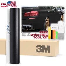 Genuine 3M Matte Black Vinyl Wrap Car Auto Sticker Film Decal Bubble Free Sheet picture