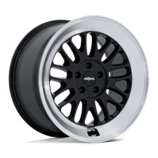 18x9.5 Rotiform Wheels RC214 Gloss Black W/ Diamond Cut Lip 5x114.3 Rims (1pc) picture