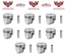 8 Silvolite STD Size Dish Top Pistons for 1968-1973 Ford 429 Car V8 picture
