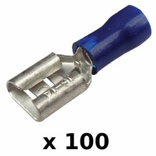 Seachoice 100PK Blue 16-14 AWG Nylon 0.25