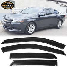 Fits 14-20 Chevy Impala Sedan Window Visors Rain Sun Guard Vent Guard 4Pc Set picture