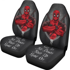 Get In Sit Down Shut Up Hold Deadpool Car Seat Covers (set of 2) picture