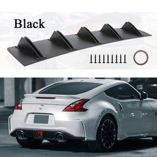 For Nissan 370Z 2009-21 Black Rear Bumper Diffuser Diffuser Lip 5 Fins Splitter picture