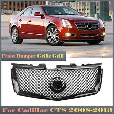 1x Front Bumper Grille Mesh Grill For Cadillac CTS 2008-13 Black Honeycomb Look picture