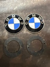 Vintage BMW R50/5 R60/5 R75/5 Fuel Tank Roundel Emblem Badge Pair 1970-73 picture