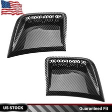 2X Front Bumper Side Bezel Cover For Subaru Impreza WRX STi 2008-14 Carbon Fiber picture