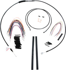 Burly Cable and Brake Line Kits Black 15in. Bagger Bars B30-1100 picture