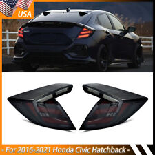 Smoked LED Tail Lights Kit for Honda Civic Hatchback/Type R 2016-2021 Taillights picture