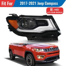 For 2017-2021 Jeep Compass HID/Xenon Headlight w/ LED DRL Projector Passenger picture