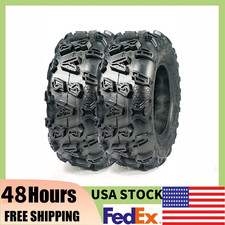 ⭐2pack ATVUTV Tire AT 25X10-12 Enhanced Grip for Mud 25 10 12 4ply Tubeless Quad picture