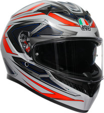 AGV K3 Helmet - Space - Matte White/Red Fluo - XL 2118381004-020-XL picture
