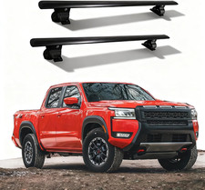 2PCS Black Roof Rack Cross Bars for Nissan Frontier 2022-2027 Without Roof Rails picture