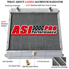 ASI 4 ROW Aluminum Radiator Fits Dragster Roadster Style Double Pass picture