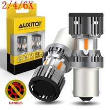 2/4/6X LED Turn Signal Light 7507 BAU15S PY21W Amber Canbus No Hyper Flash Bulbs picture