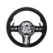 BMW CS Style Alcantara Carbon Steering Wheel Red Center Mark F80 F82 F30 F32 picture