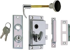 Perko Chrome Plated Zinc Rim Lock Reverse Bevel w/ Flush Strike – 0919DP0CHR picture