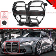 FOR 21-26 BMW M3 G80 M4 G82 G83 CSL STYLE PREPREG CARBON FIBER NOSE GRILL GRILLE picture