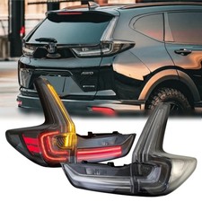 OEM+ Clear Tail Lights for 2017-2022 Honda CRV CR-V Rear Lamps Kit Black Housing picture