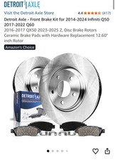 brake rotors and pads full kit Detroit axel brand new for Infiniti Q50 Q60 picture