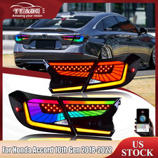 TT-ABC RGB LED Tail Lights for 2018-2022 Honda Accord Sedan Animation Rear Lamps picture