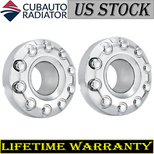 Wheel Center Hub Caps For 2005-17 Ford F450 F550 Super Duty Dually 10 Lug Wheel picture