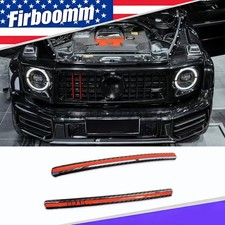 Dry Carbon Fiber Red Middle Grille Trim Cover for Mercedes G W464 G63 G900 2018+ picture