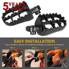 Nice CNC Foot Pegs Footrest Pedal Anodized For Honda CR250R CR125R CRF250R Black picture