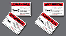 4 PIECES Remove Clothing Warning Sticker Vinyl extreame horsepower hp jdm ladies picture